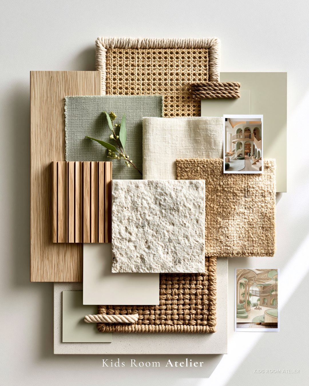 Moodboard del bosco